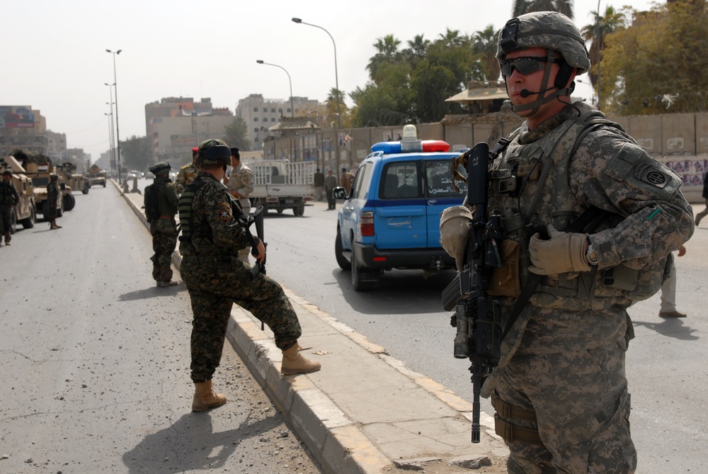 "Panthers" patrol, police-up after improvised explosive device blast