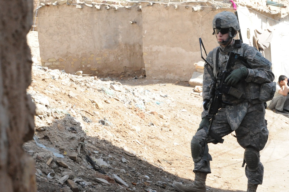 Joint patrol in Rusafa