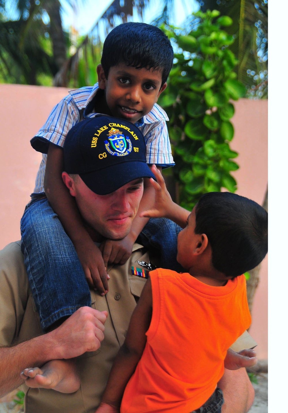 Lending a hand at a children's home