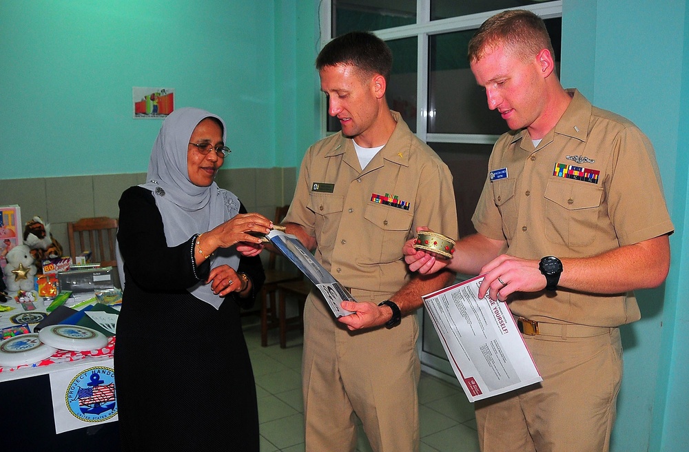 Lending a hand at a children's home