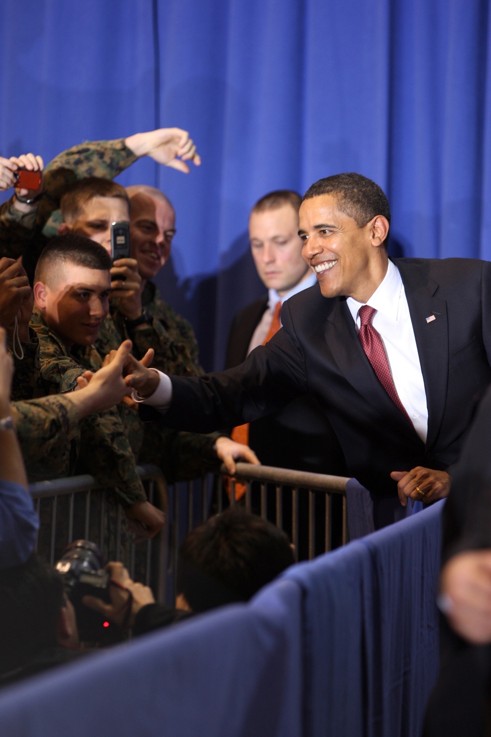 President Obama Visits U.S. Marine Corps Base Camp Lejeune