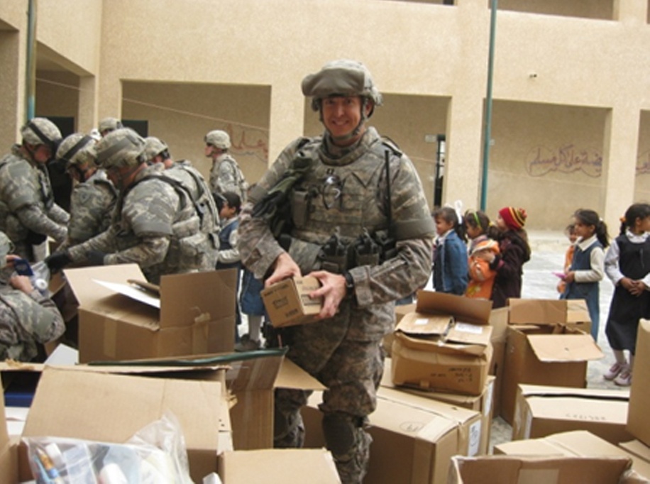 419th Combat Sustainment Support Battalion in a Good Will mission for a local Iraqi girl's school