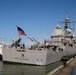Arrival of USS Vella Gulf in Haifa