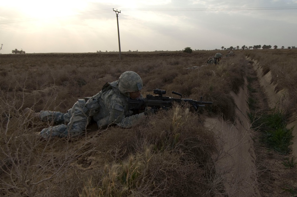 Patrol Outside the Village of Samood, Iraq