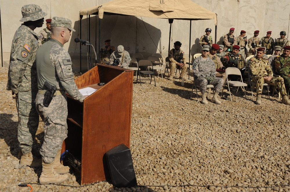 Transfer of control of Combat Outpost 4 in Diwaniyah