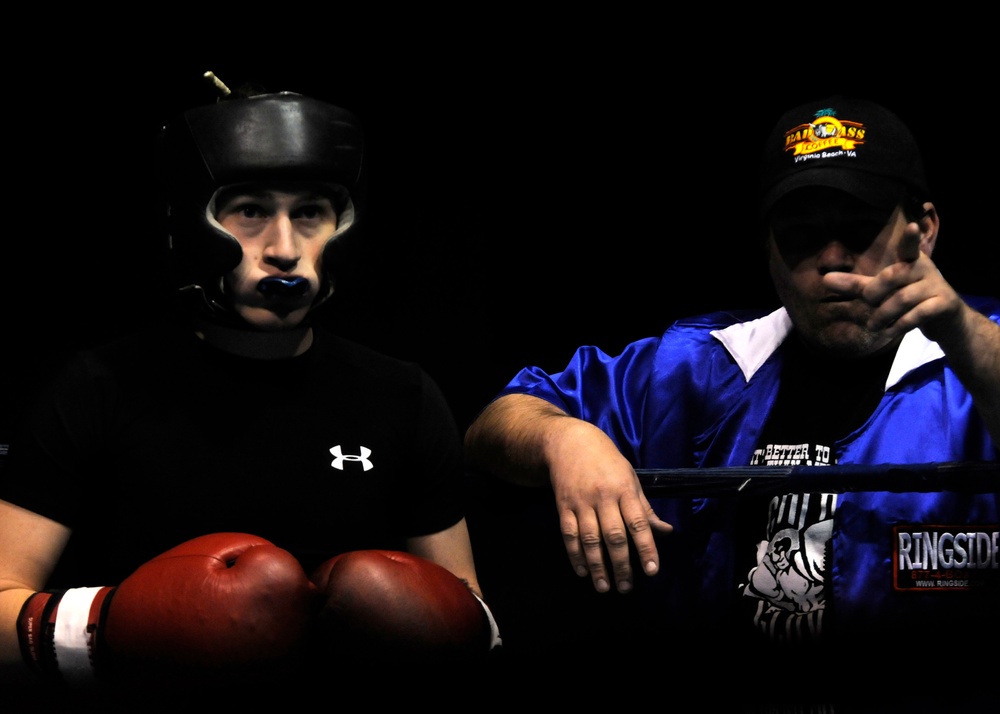 Service Members use Boxing as a Positive way to Expel Energy