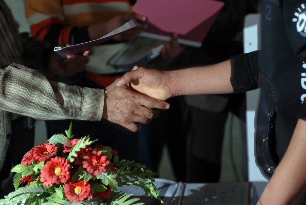 Equipment operator class graduates, develops skills for developing Iraq