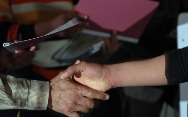 Equipment operator class graduates, develops skills for developing Iraq