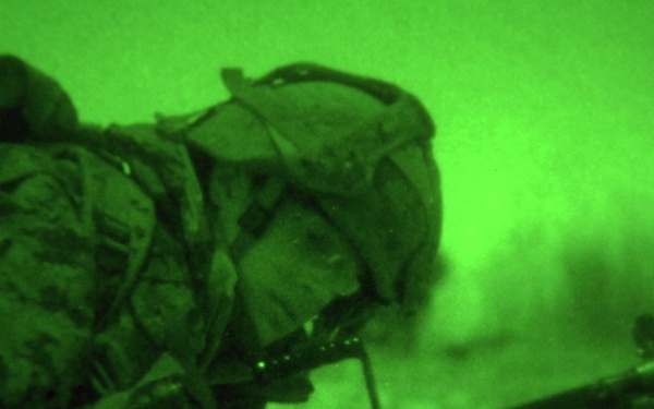 Soldier Defends Position for Night Ambush During Exercise Maritime Raider 09