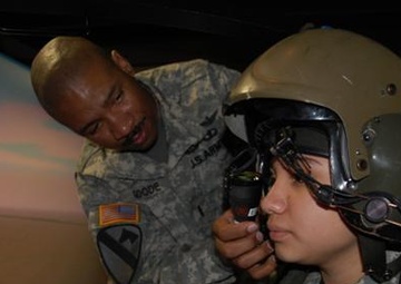 1st Air Cavalry aviators welcome Junior Reserve Officers' Training Corps students