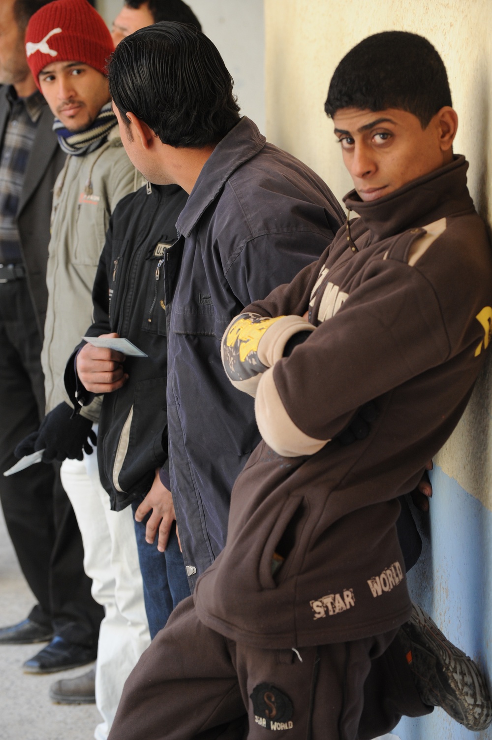 Sons of Iraq payday at Forward Operating Base Loyalty