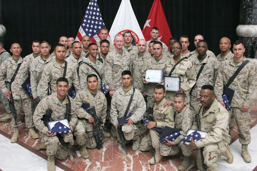 Multi-National Forces - West welcomes America's newest citizens