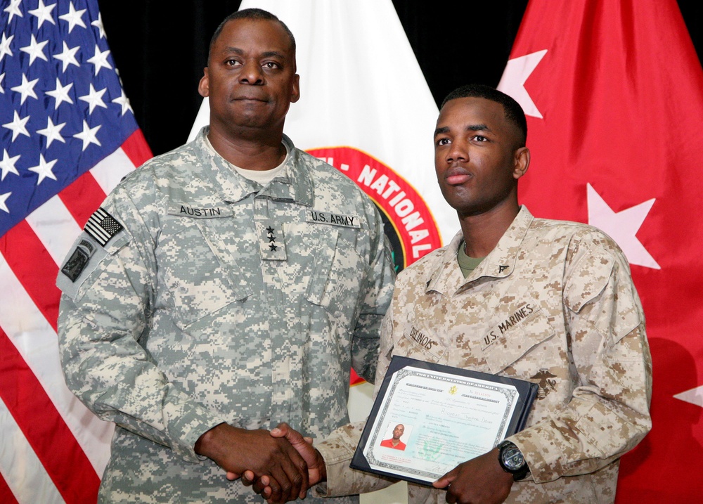 Multi-National Forces - West welcomes America's newest citizens