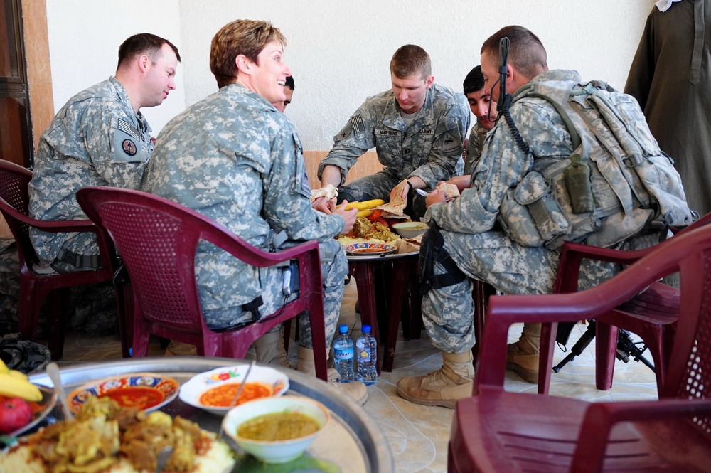 Patrol in Mamouri Gaurari, Iraq