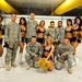 Minnesota Vikings Cheerleaders come to Camp Basra in Basra, Iraq