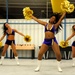 Minnesota Vikings Cheerleaders come to Camp Basra in Basra, Iraq