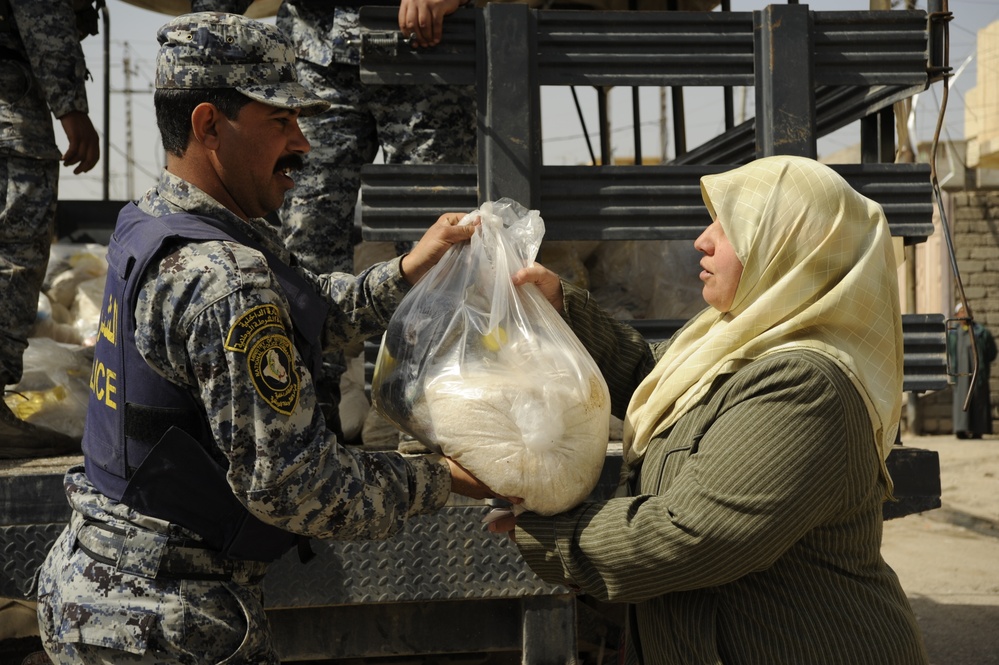 Humanitarian aid mission in Mosul