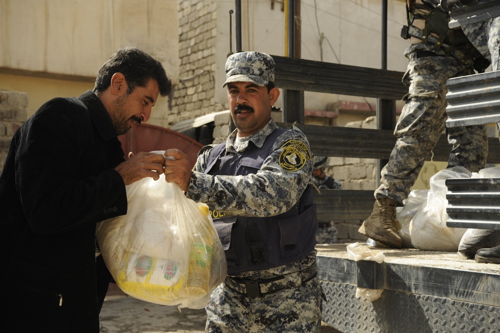 Humanitarian aid mission in Mosul
