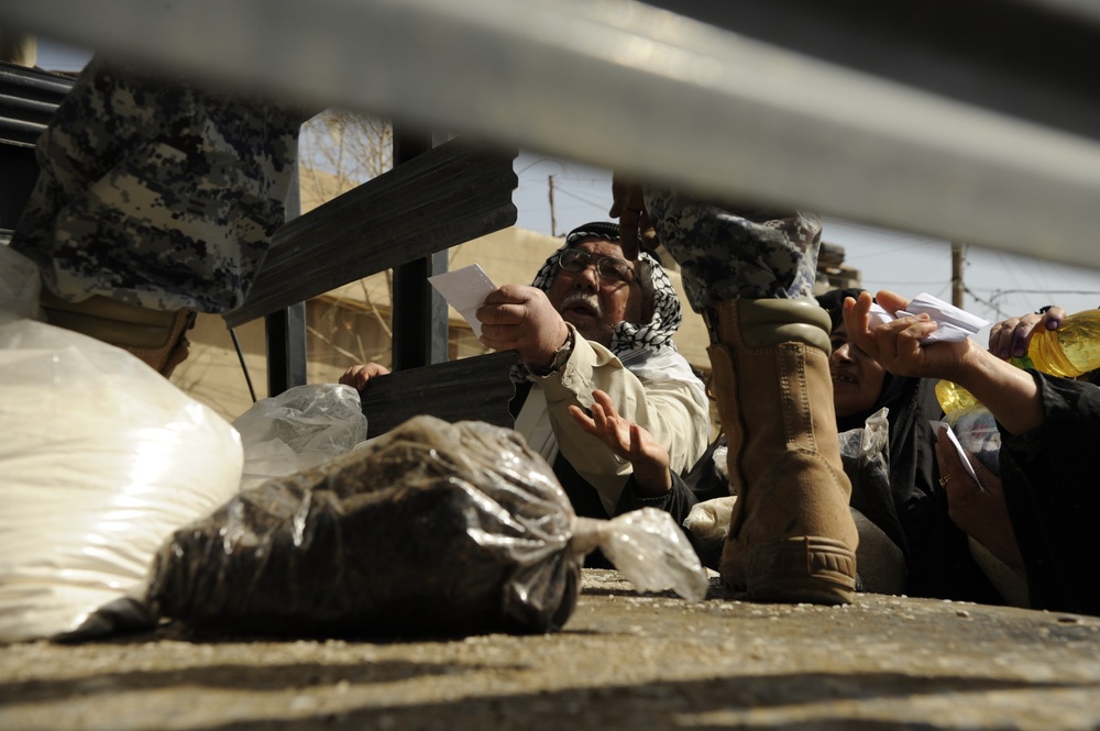 Humanitarian aid mission in Mosul