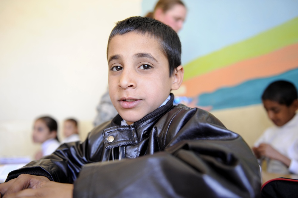 New chalkboards for Basra's Shaheed School