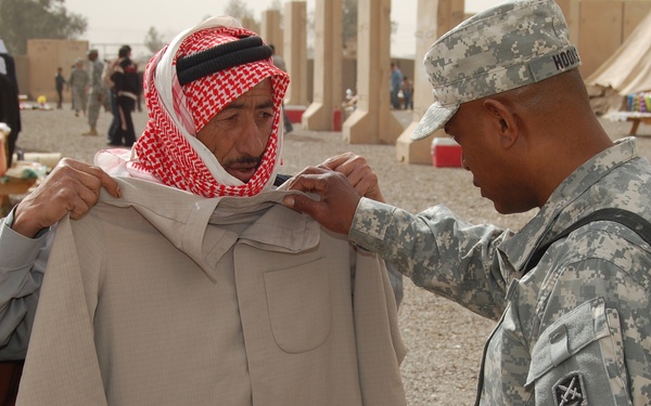 Buying items at the Q-West Souq