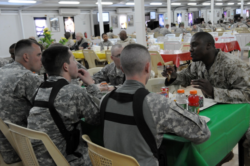 The NFL Visits Camp Ramadi, Iraq