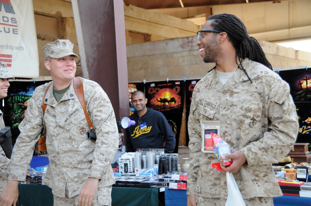 The NFL Visits Camp Ramadi, Iraq