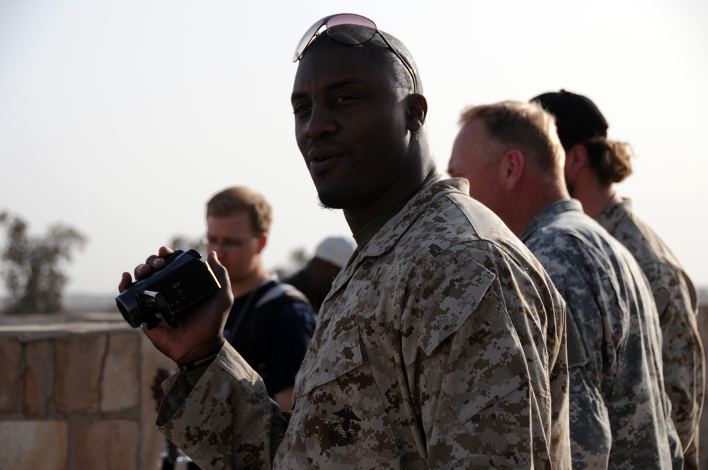 The NFL Visits Camp Ramadi, Iraq