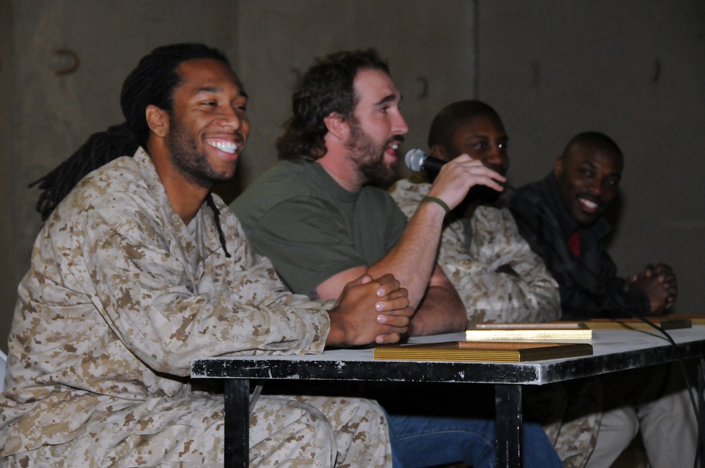 The NFL Visits Camp Ramadi, Iraq