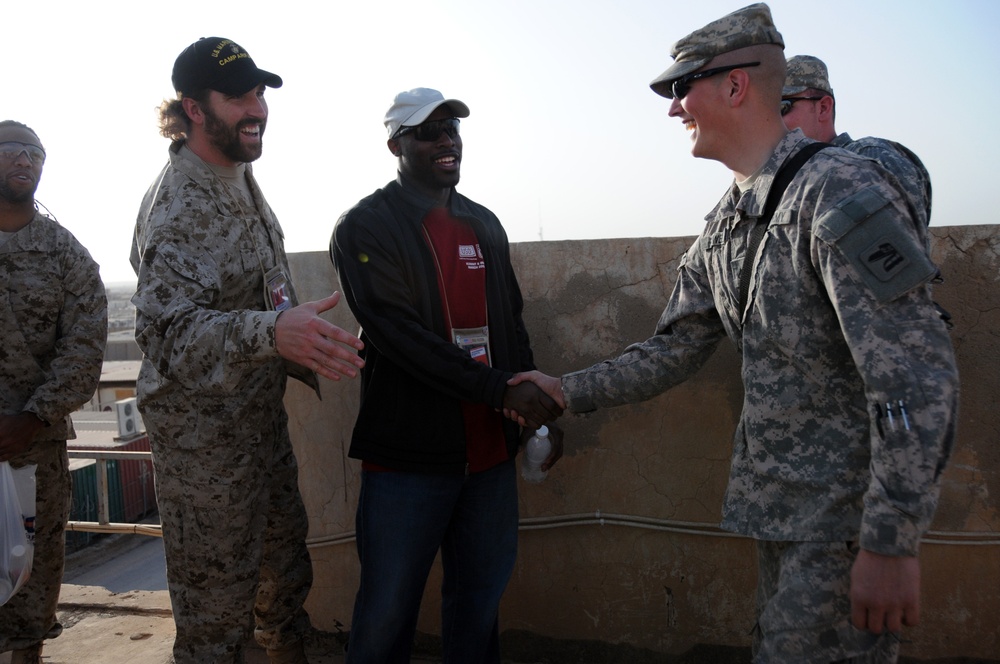 The NFL Visits Camp Ramadi, Iraq