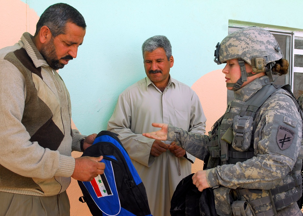 Multi-National Division- Baghdad Soldiers Attend Grand Re-opening of School in Lutifiyah