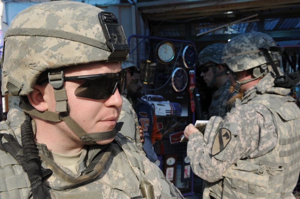 Patrol in Baghdad, Iraq