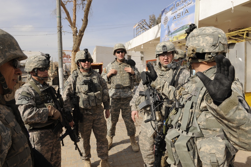 Patrol in Baghdad, Iraq