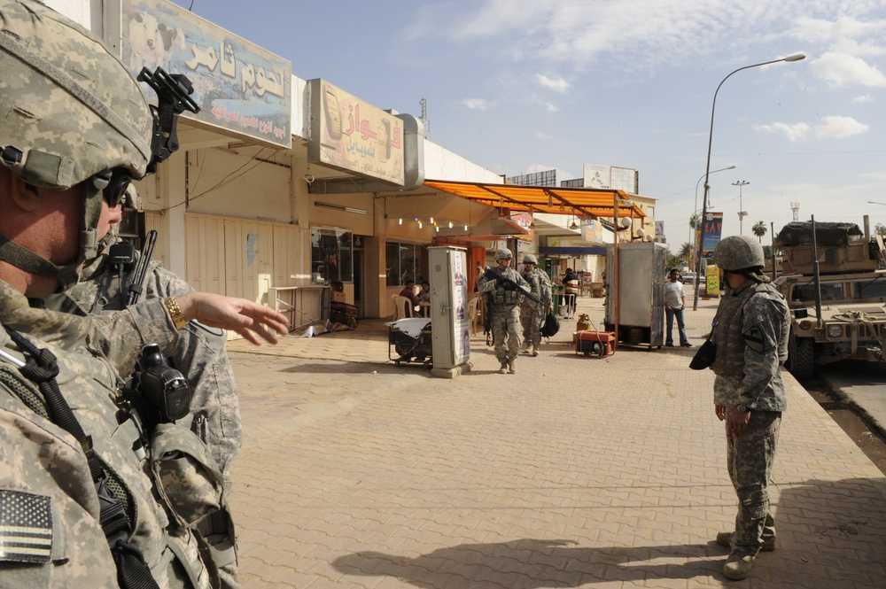 Patrol in Baghdad, Iraq