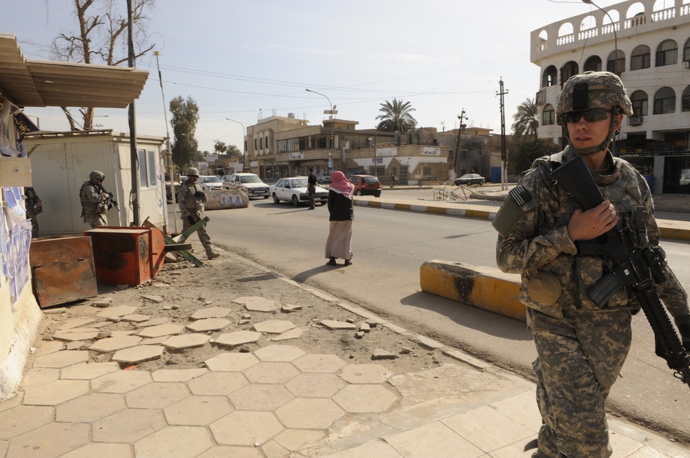 Patrol in Baghdad, Iraq