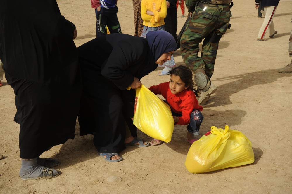 Humanitarian aid mission in Mosul