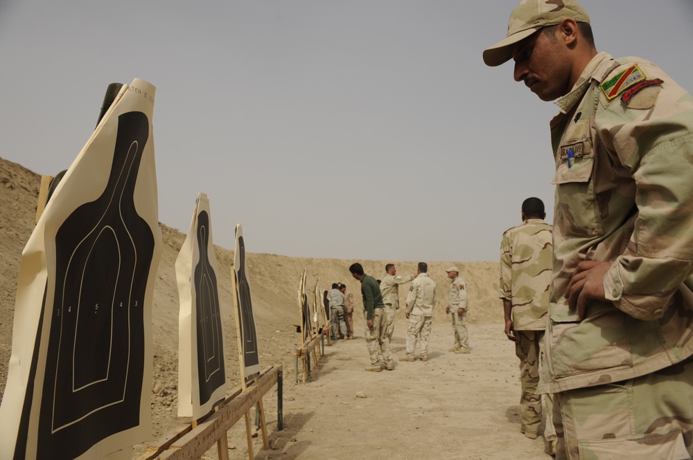 Marksmanship training on Camp Diwaniyah