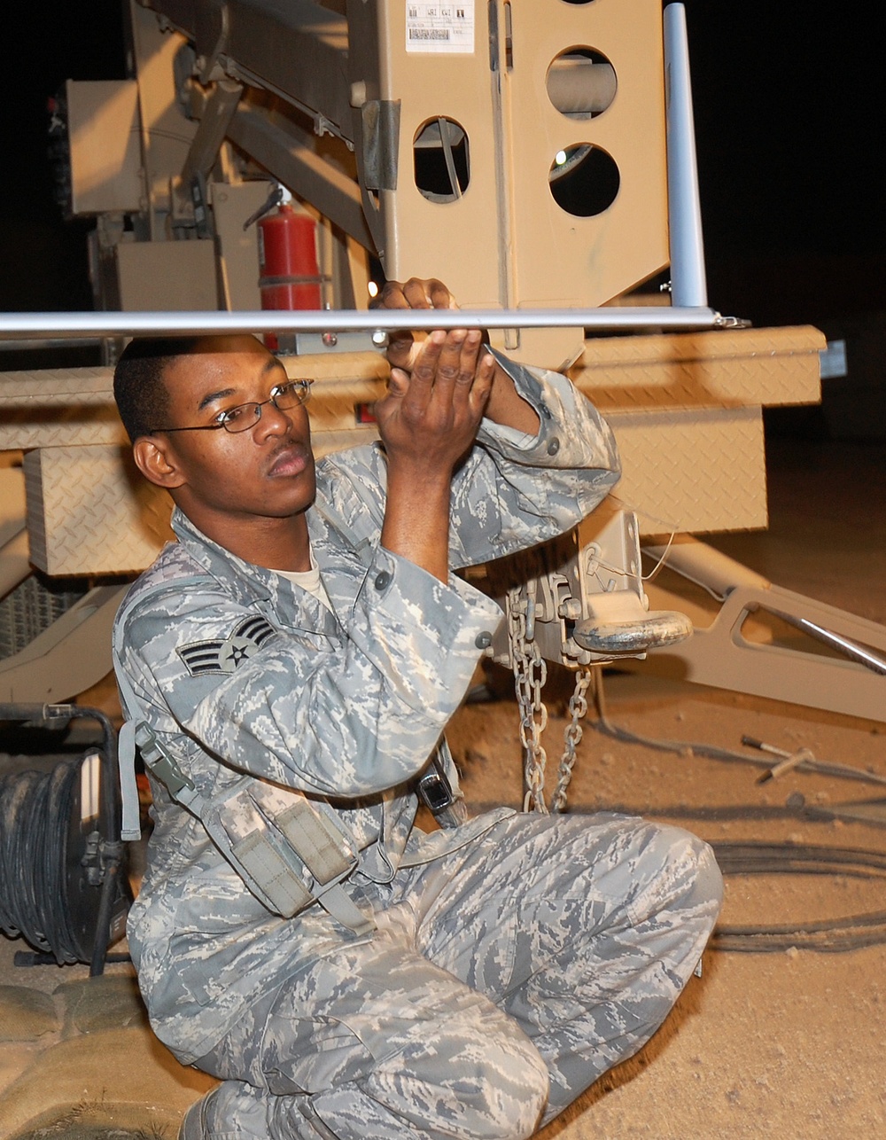 Enlisted flyers watch over Airmen ground forces
