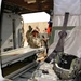 Combat engineers conduct air medical evacuation training