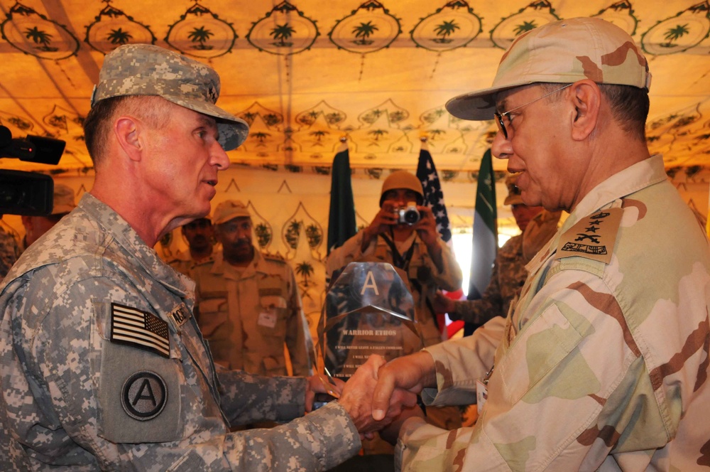 U.S., Saudi's conduct first large scale exercise since Gulf War.