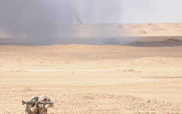 U.S., Saudi's conduct first large scale exercise since Gulf War.