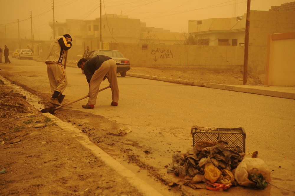 Trash Removal in Mosul, Iraq