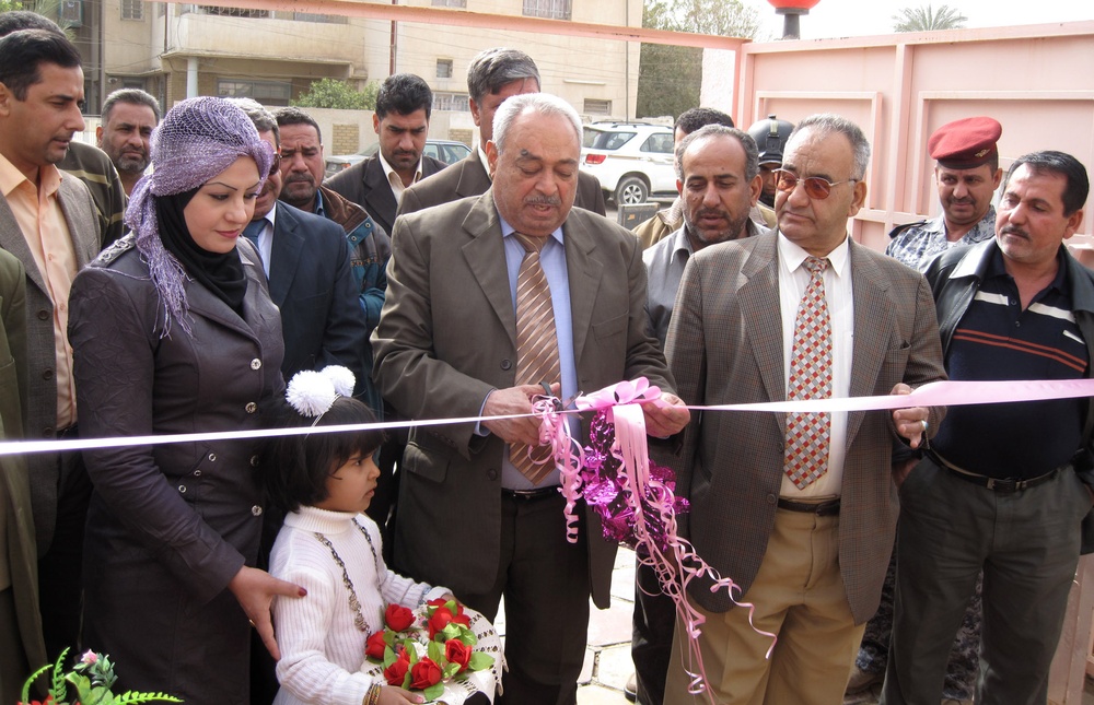 Rusafa officials celebrate school renovation