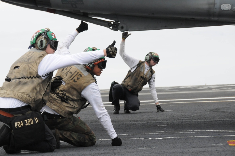 Aircraft action aboard the USS Ronald Reagan