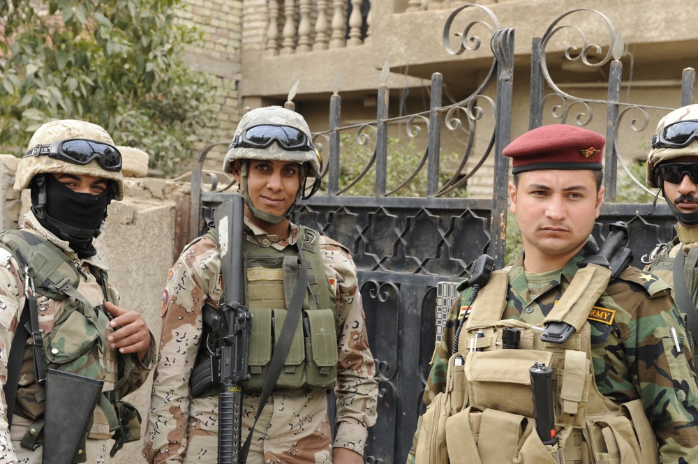 Joint patrol in Adhamiyah Baghdad, Iraq