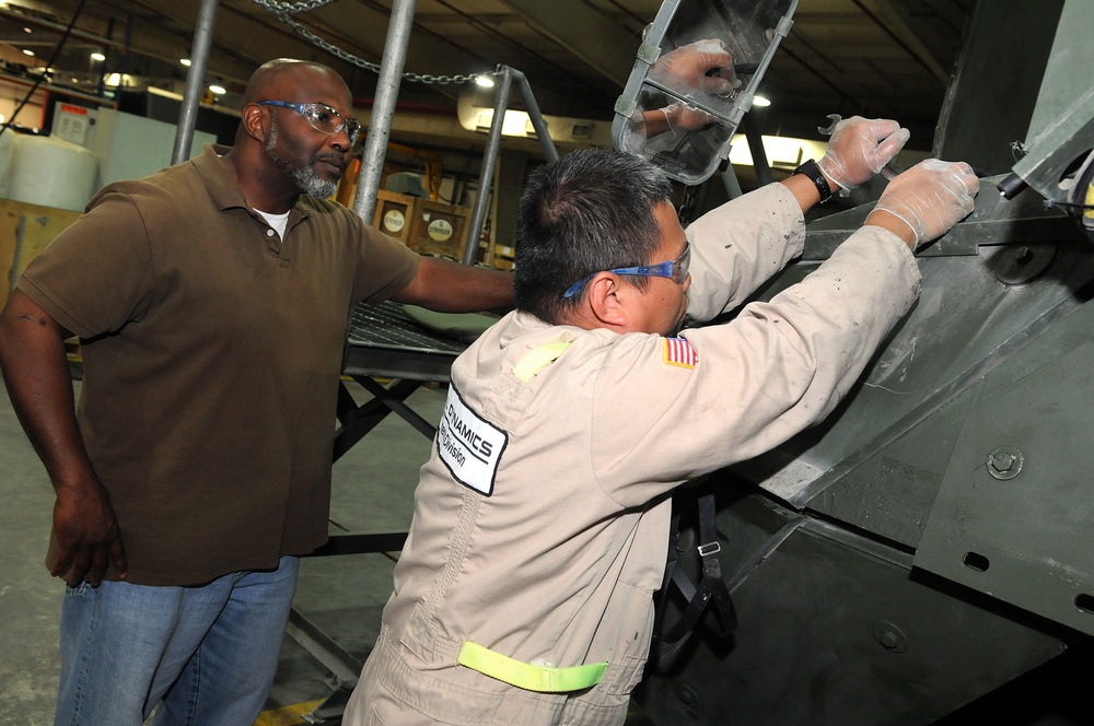 Qatar Site Repairs 200th Stryker