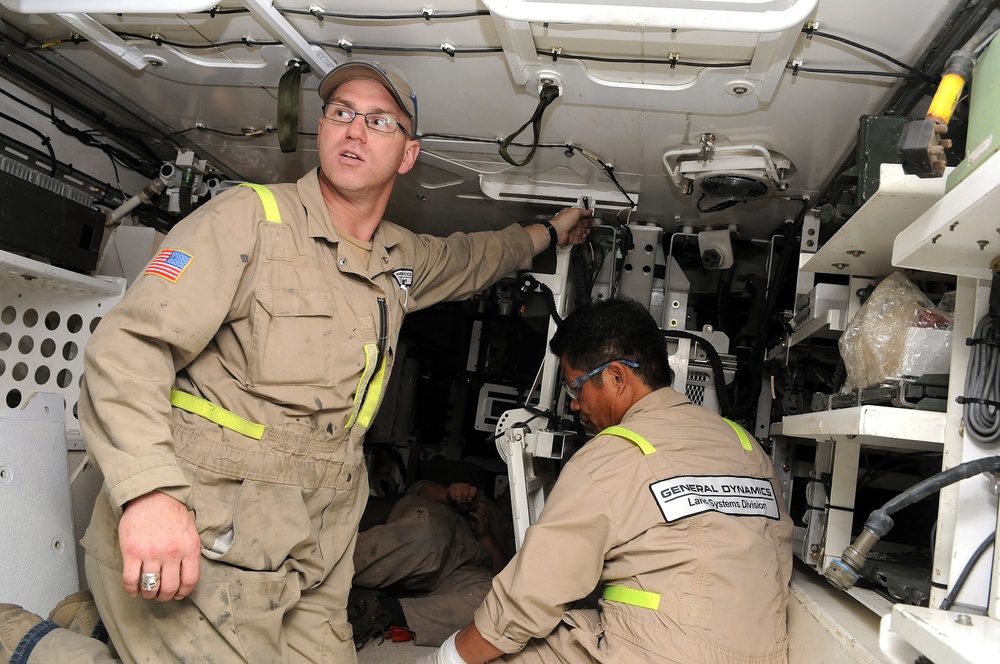 Qatar Site Repairs 200th Stryker