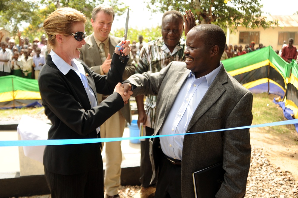 Urambo water well dedication in Tanzania