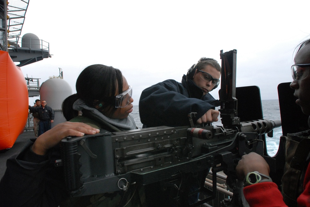 USS Ronald Reagan in action