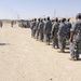 Iraqi national police officers train at headquarters in Rumaylah